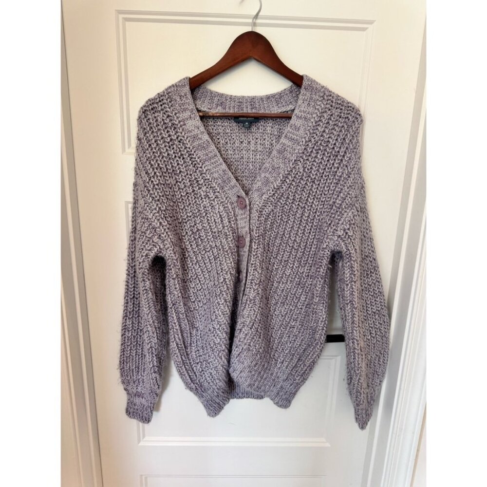 ModCloth Metallic Lavender Cardigan - Size M